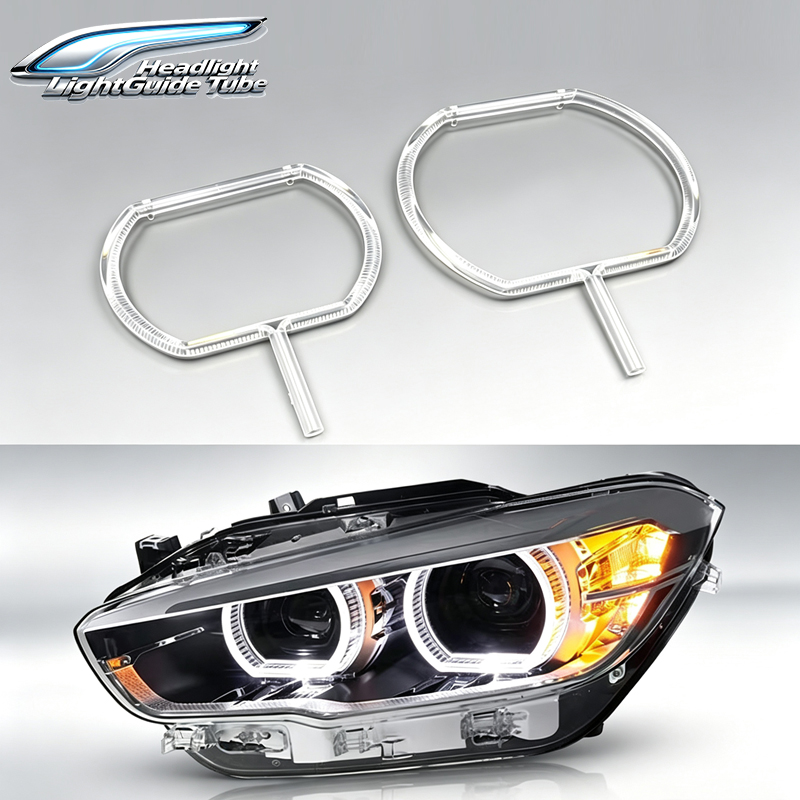 Running Headlamp - ヘッドライトデイタイムランニングライトストリップDRLチューブライトガイドチューブ BMW 1シリーズ F20 LCI 2015-2019用