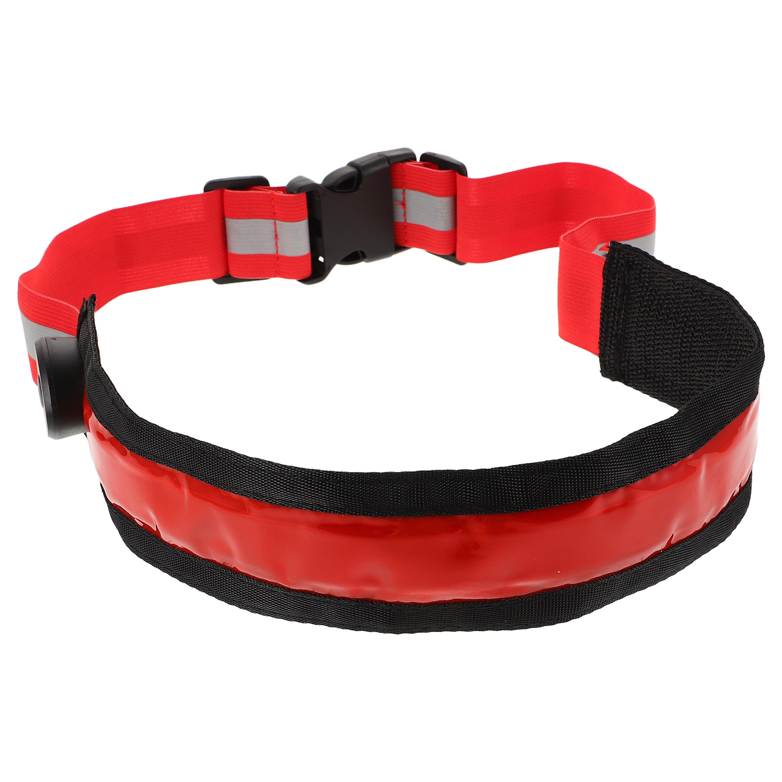 Running Visibility Gear - 2個入り、充電式LED反射ベルト。夜間のランニングや自転車走行時の安全性を高める、高視認性のライト付き。長さ調節可能。