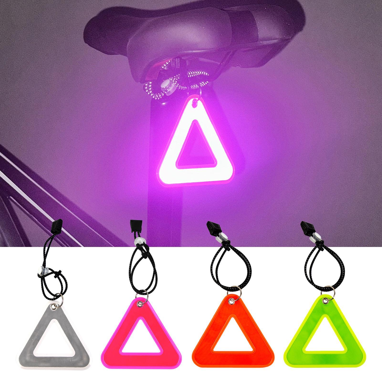 Running Visibility Gear - 反射ペンダント 高視認性三角形安全バイクギア 夜間ランニング、ハイキング、キャンプ、アウトドア用高視認性リフレクター