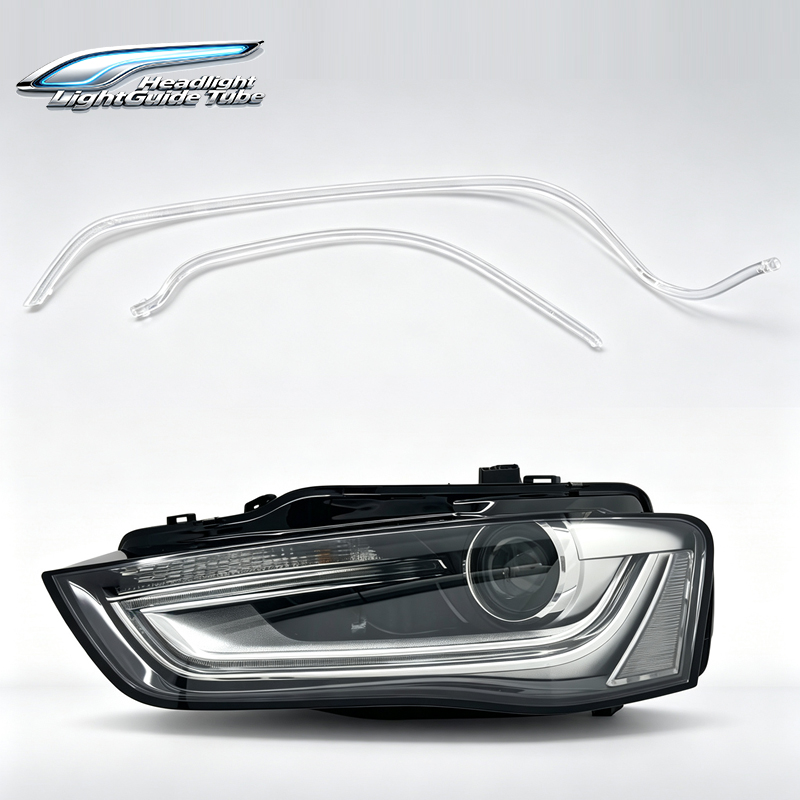Running Headlamp - ヘッドライトDRLチューブライトガイドチューブデイタイムランニングライトストリップ アウディA4 B8PA 2012-2016 車用ヘッドランプライトガイド対応