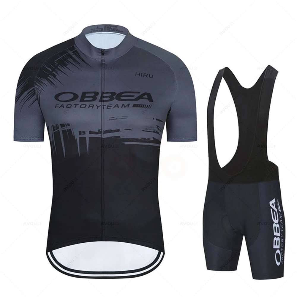 Race Bib - 2027 Hiru サイクリングジャージセット、夏用通気性バイクウェア、MTBウェア、自転車用ビブパンツ、レース用スポーツウェア、サイクリングジャージ