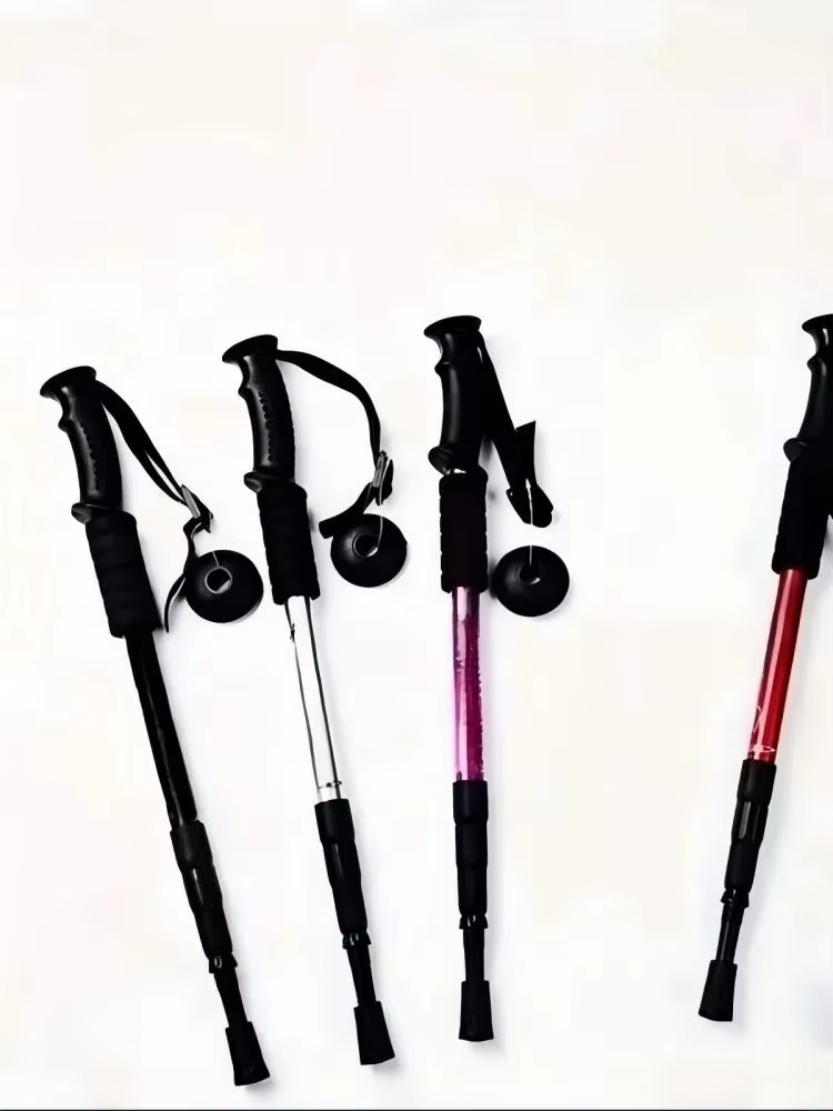 Trekking Pole Carbon - 超軽量トレッキングポール。アウトドア、キャンプ、登山、バックパッキング、ハイキングに最適。衝撃吸収機能付き、折りたたみ式。