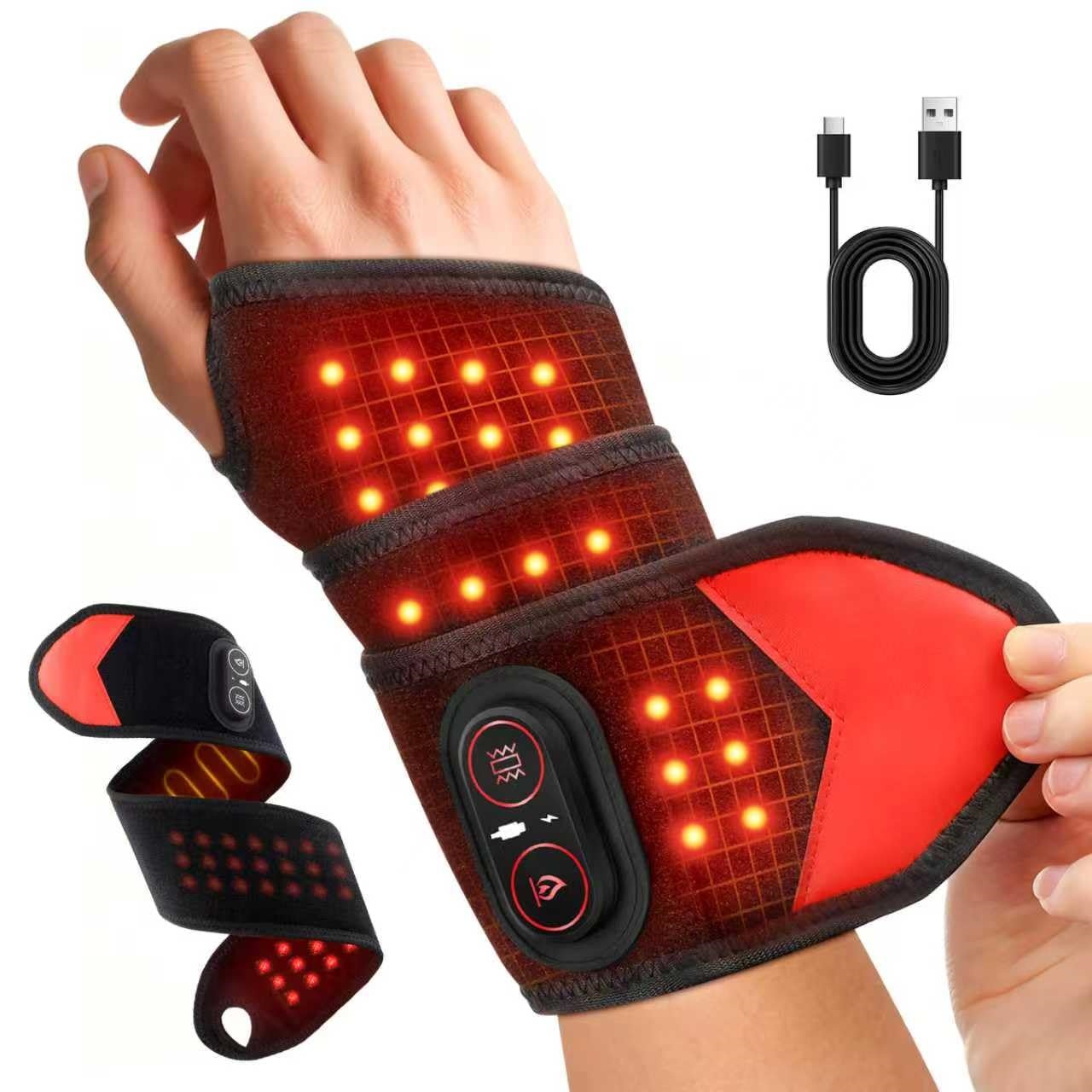 ポータブル赤色光療法ラップ 660nm 850nm LED光 - Ankle Brace のレビューと価格