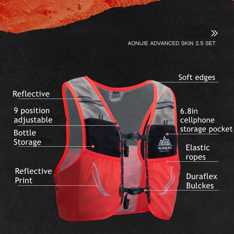 Aonijie C932軽量バックパックベストナイロン水分補 - Hydration Vest のレビューと価格