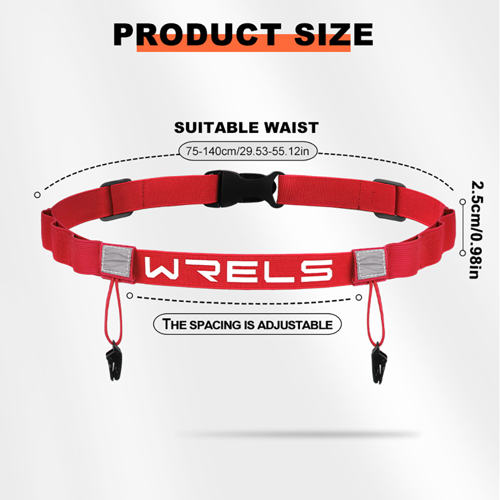 WRELS マラソン用レースナンバーベルト。調整可能で耐久性 - Race Bib のレビューと価格