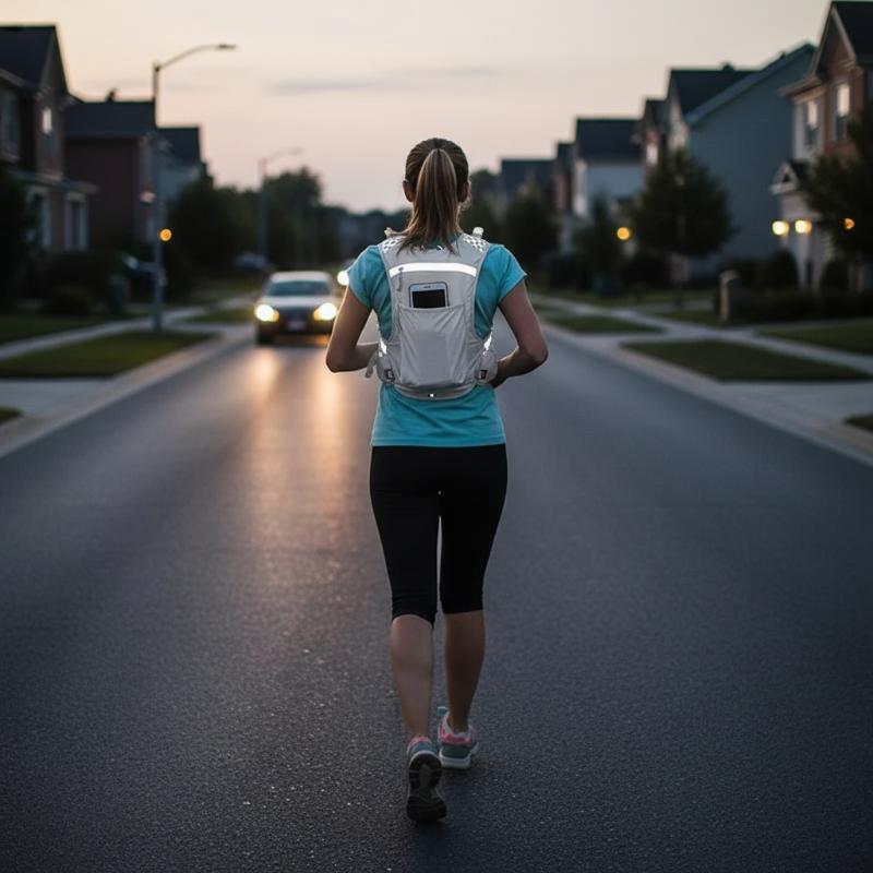 ウォーターボトル収納付きランニングベスト、安全な夜間ジョギン - Hydration Vest のレビューと価格
