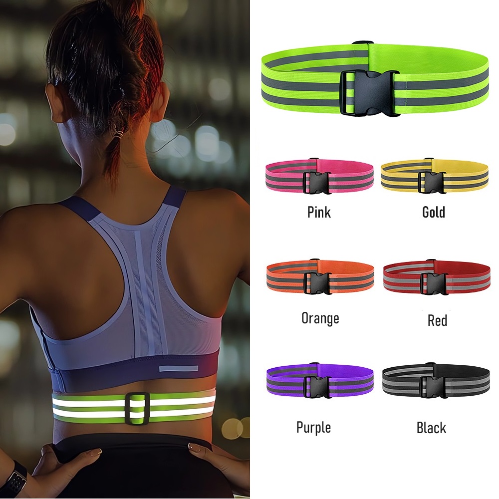 ユニセックス調節可能な反射ウエストバンド高視認性夜間安全ギア - Running Gear Kids のレビューと価格
