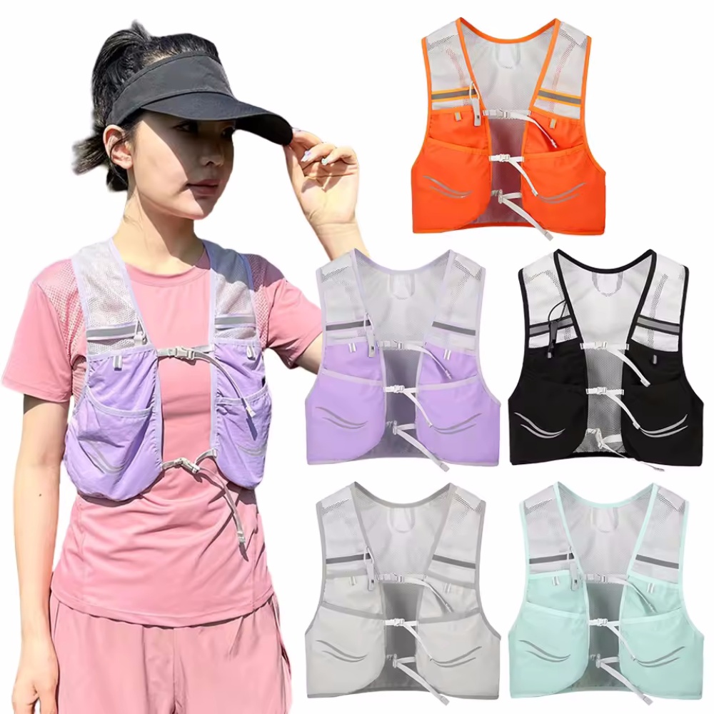 反射ランニングベスト水分補給ランニングチェストバッグ超軽量サ - Hydration Vest のレビューと価格