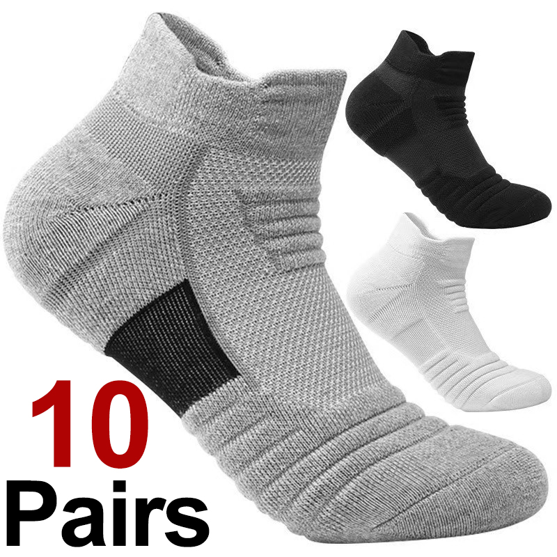10 組のメンズ高品質ニットスポーツソックス汗吸収通気性衝撃 - Sports Socks のレビューと価格