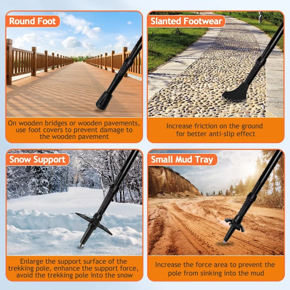 2本セット 軽量折りたたみ式トレッキングポール アルミ製耐衝 - Trekking Pole Carbon のレビューと価格