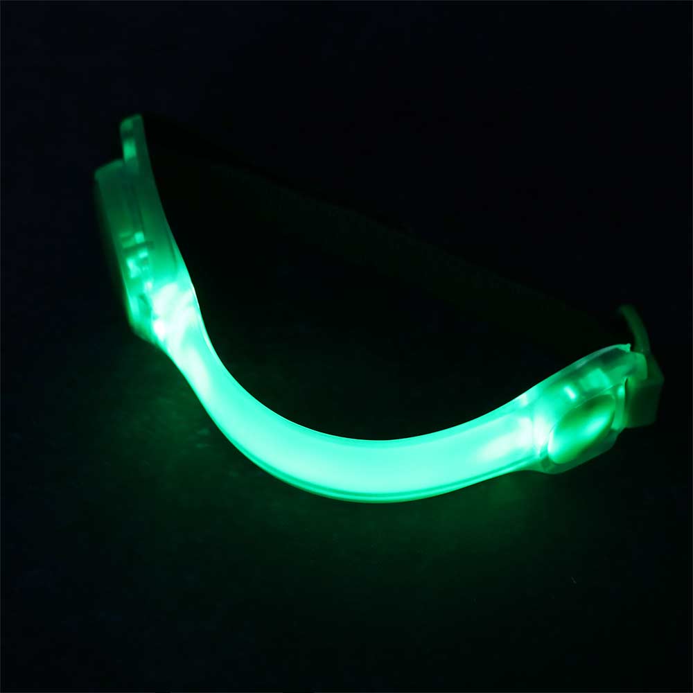調節可能なLEDライトアップアームバンド暗闇で光る警告リスト - Running Belt のレビューと価格