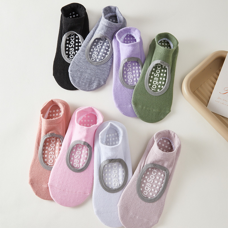 1/8 ペア屋内スポーツヨガピラティス滑り止め耐摩耗性スポー - Sports Socks のレビューと価格