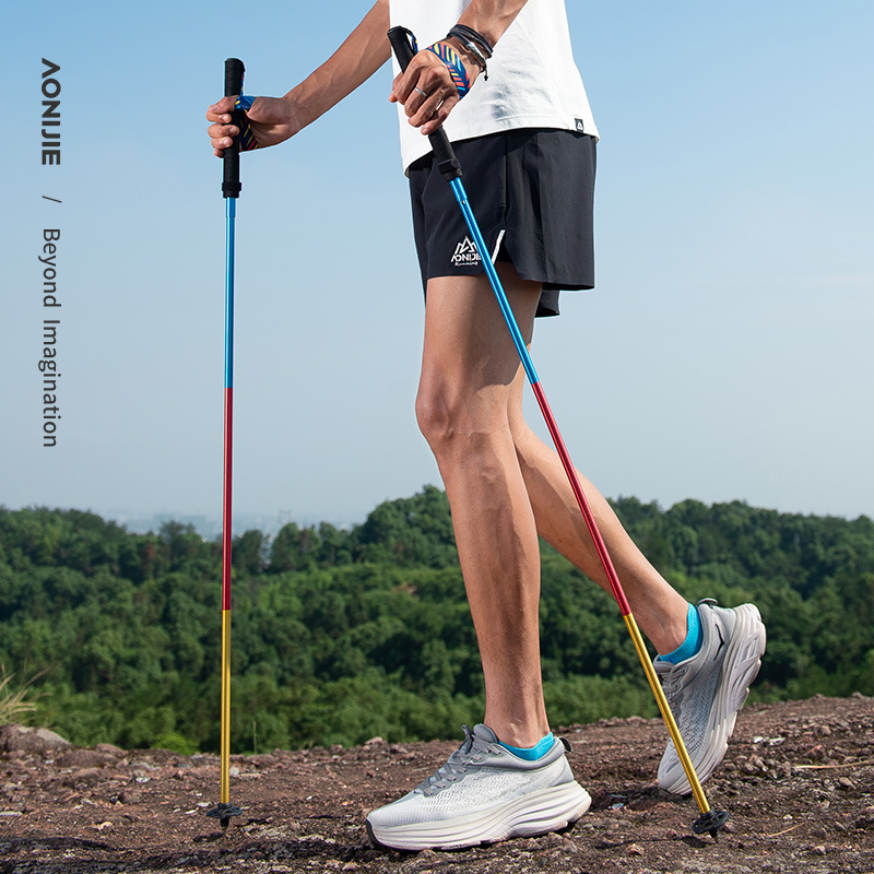AONIJIE製 新型折りたたみ式アウトドアクイックロックハ - Trekking Pole Carbon のレビューと価格