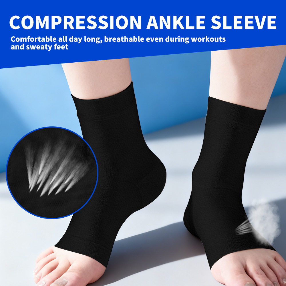 医療用圧迫足首関節固定ブレース1組 スポーツ捻挫・挫傷用 中 - Ankle Brace のレビューと価格