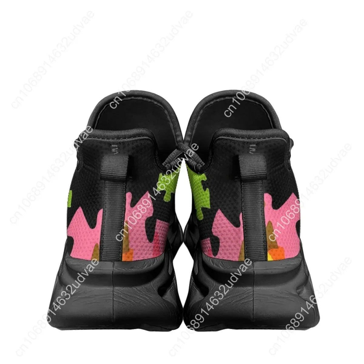 自閉症啓発スポーツランニングシューズカラーパズル耐久性のある - Running Shoes Men のレビューと価格
