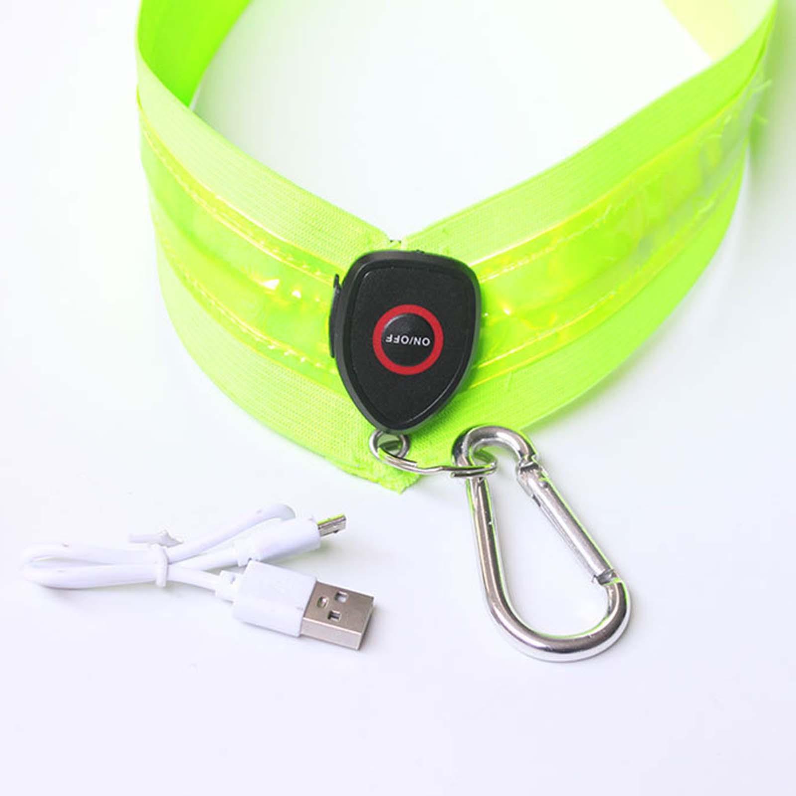 LED反射素材を使用したベルト型安全ベスト。USB充電式で、 - Running Gear Kids のレビューと価格