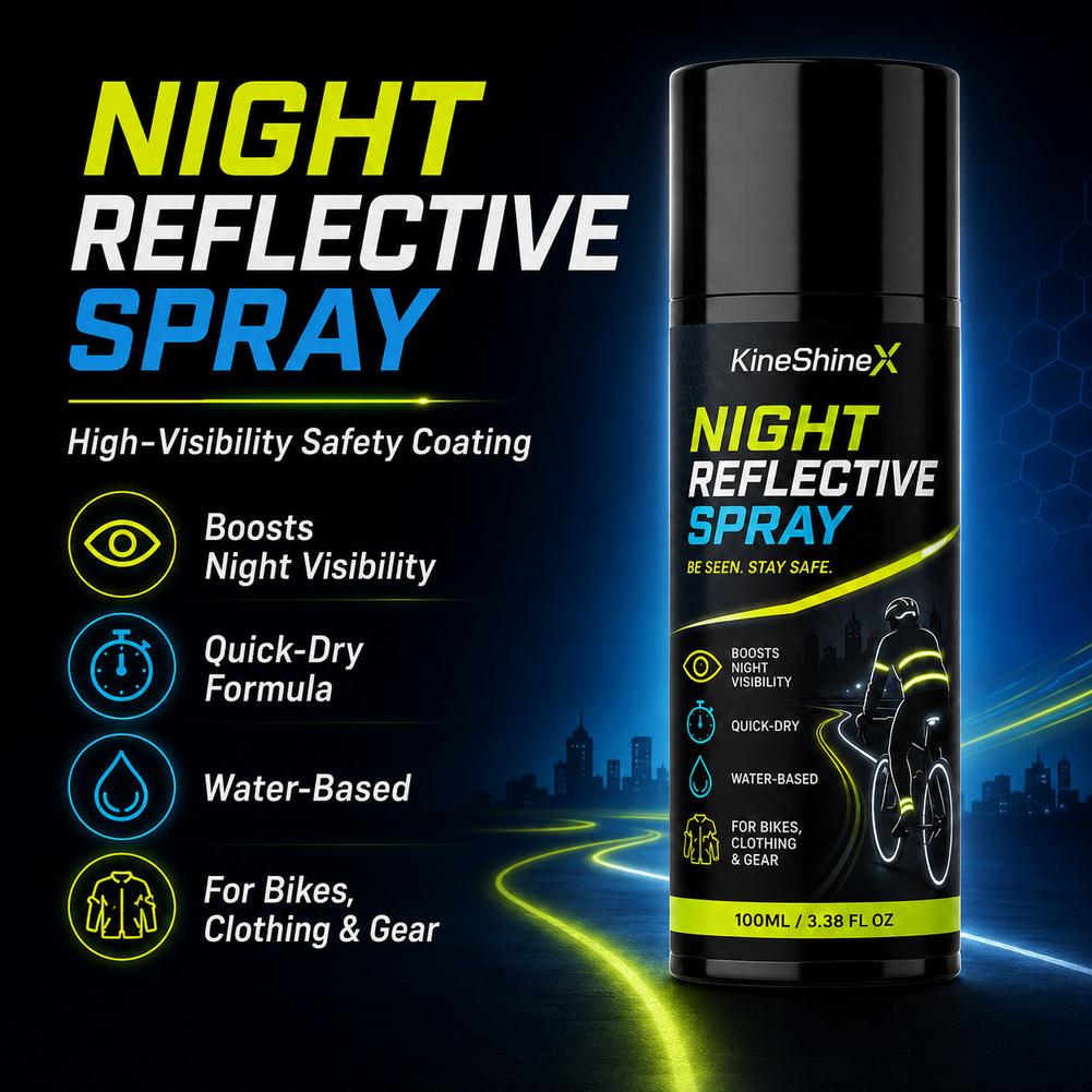 100ml 夜間反射スプレー。高い視認性、速乾性。自転車ウェ - Running Visibility Gear のレビューと価格