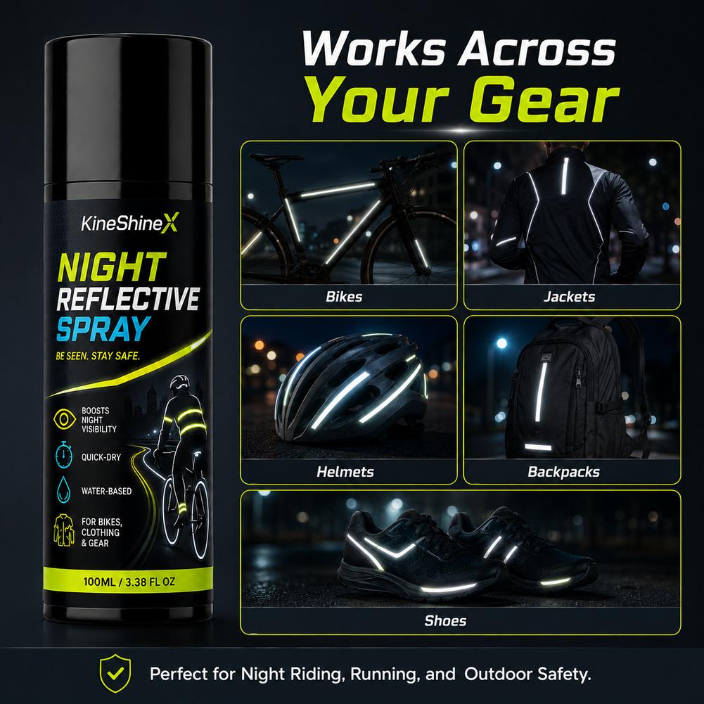 100ml 夜間反射スプレー。高い視認性、速乾性。自転車ウェ - Running Visibility Gear のレビューと価格