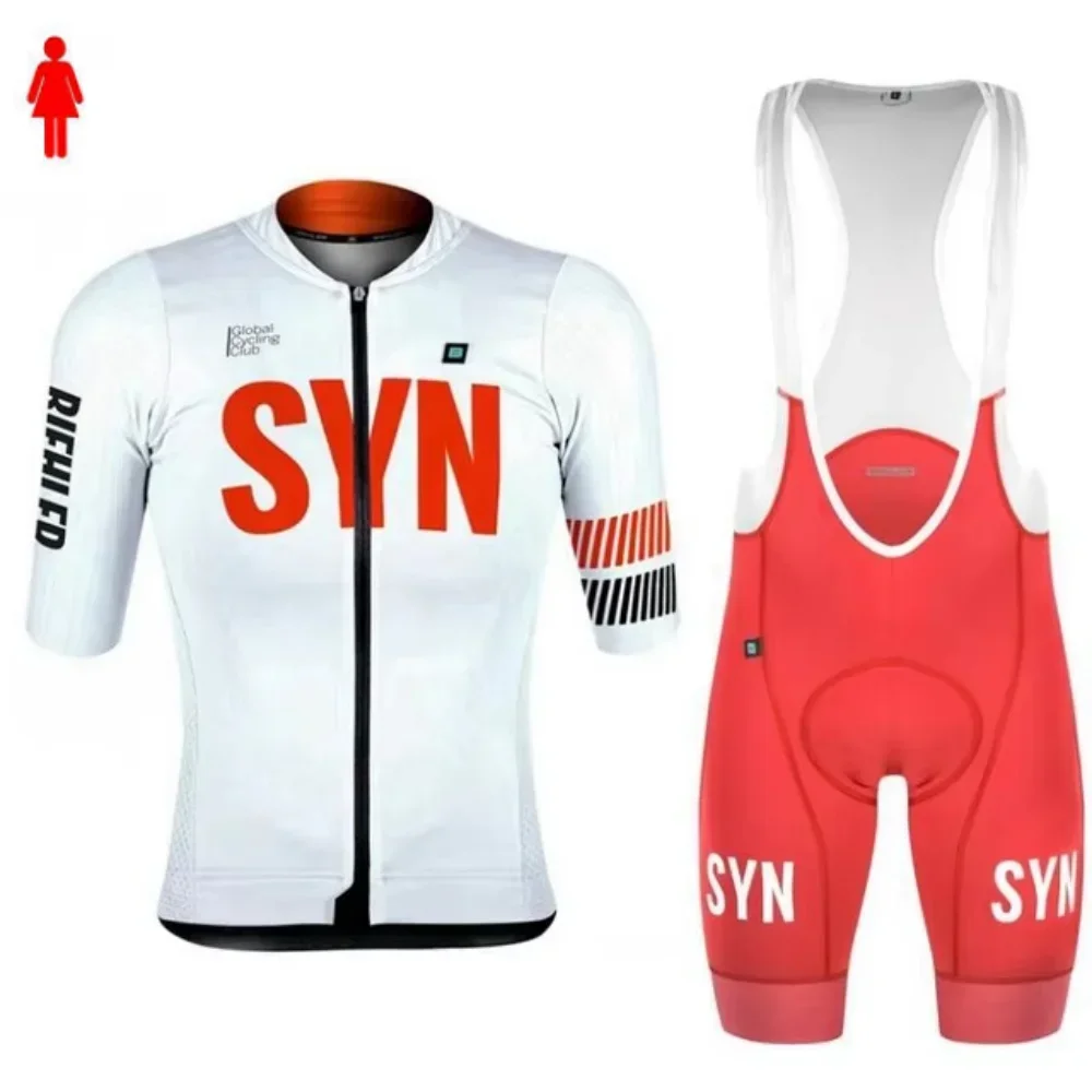 女性用レースプロチームSYN半袖サイクリングウェア、密着型ロ - Race Bib のレビューと価格