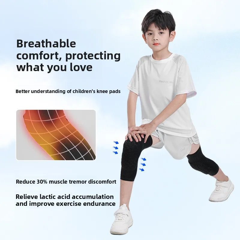 子供用、衝撃吸収バスケットボール用ニーパッド、プロ仕様のスポ - Running Gear Kids のレビューと価格