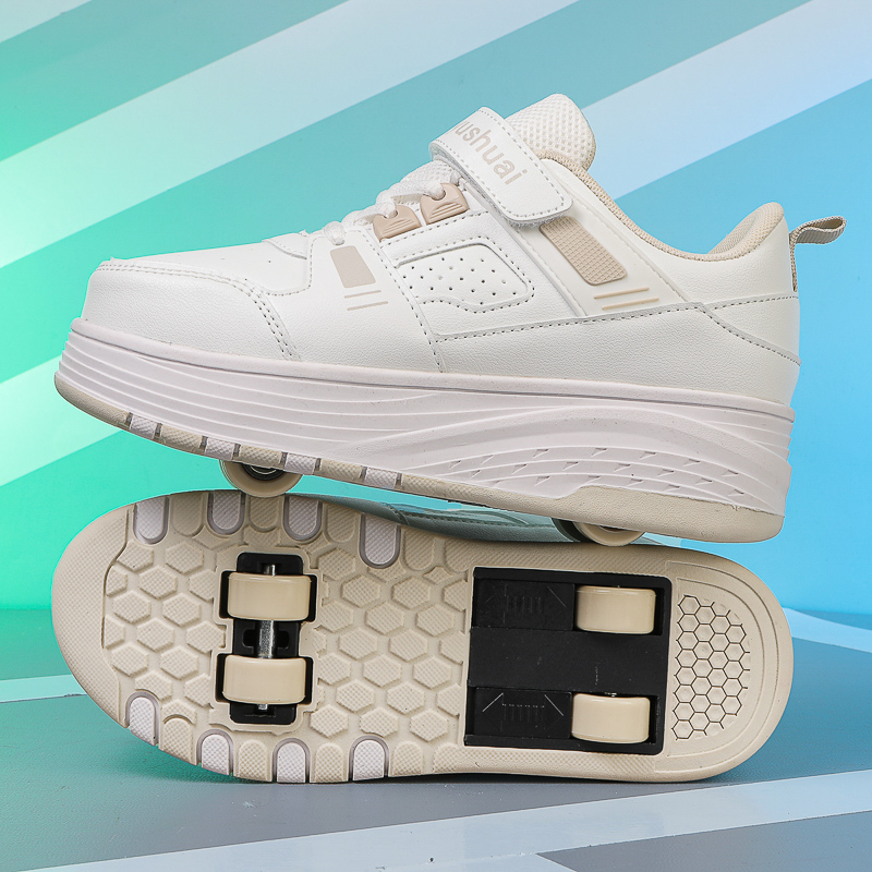 男の子向けの四輪ローラーブレード、学生や子供向けの目立たない - Running Shoes Men のレビューと価格