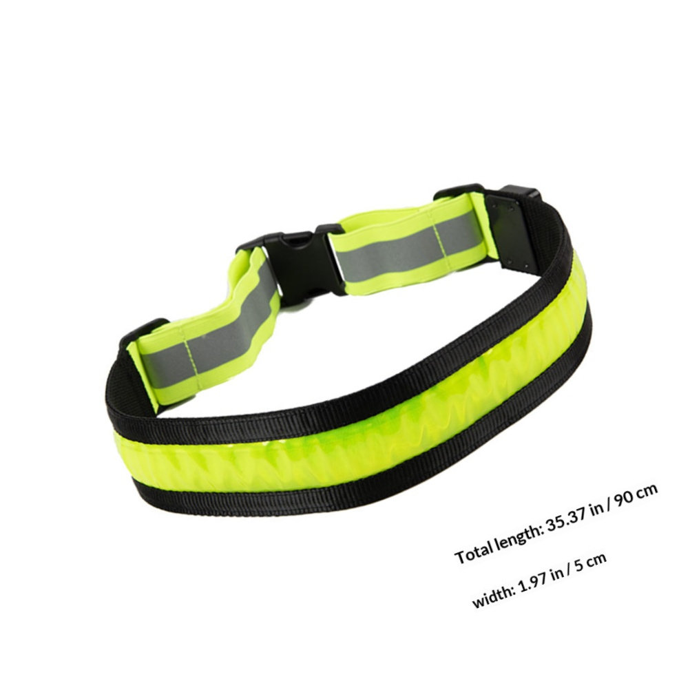 LED反射素材を使用したランニングベルト。充電式で、伸縮性の - Running Visibility Gear のレビューと価格