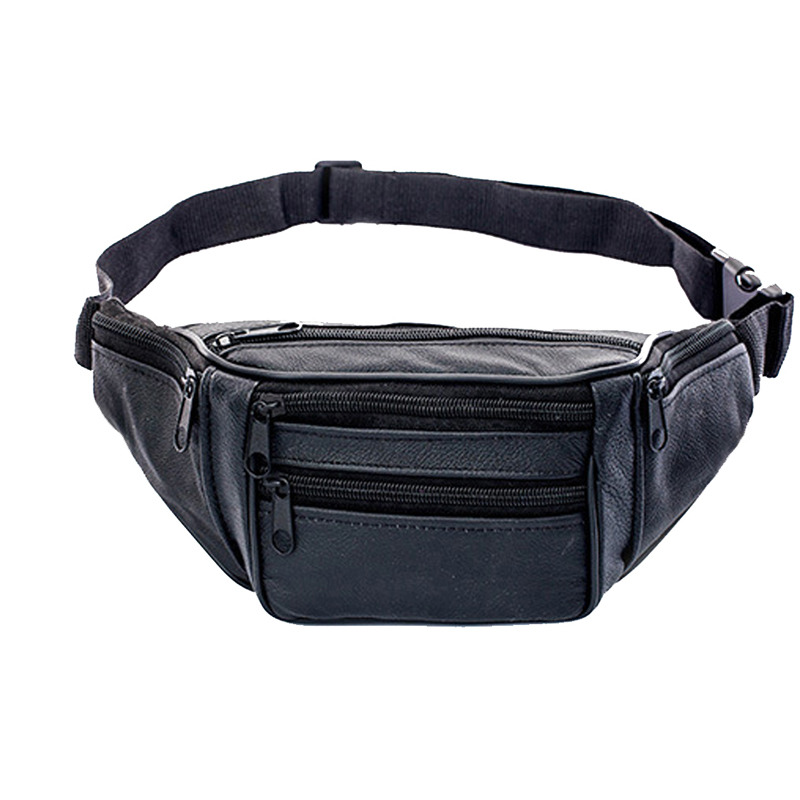レザーメンズウエストチェストバッグ薄型アウトドアスポーツポー - Running Belt のレビューと価格